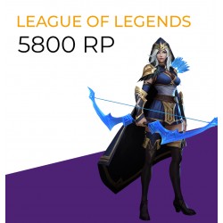 League Of Legends 5800 RP